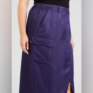 334. NWT Vero Moda Curve Skirt 'SIKKA' in Indigo 14
